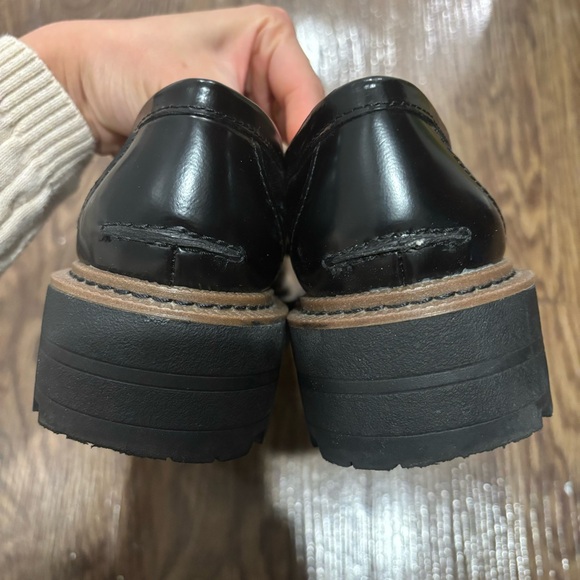 Sam Edelman Black Laurs Loafer Platform Shoes Size 6.5 - Picture 4 of 6